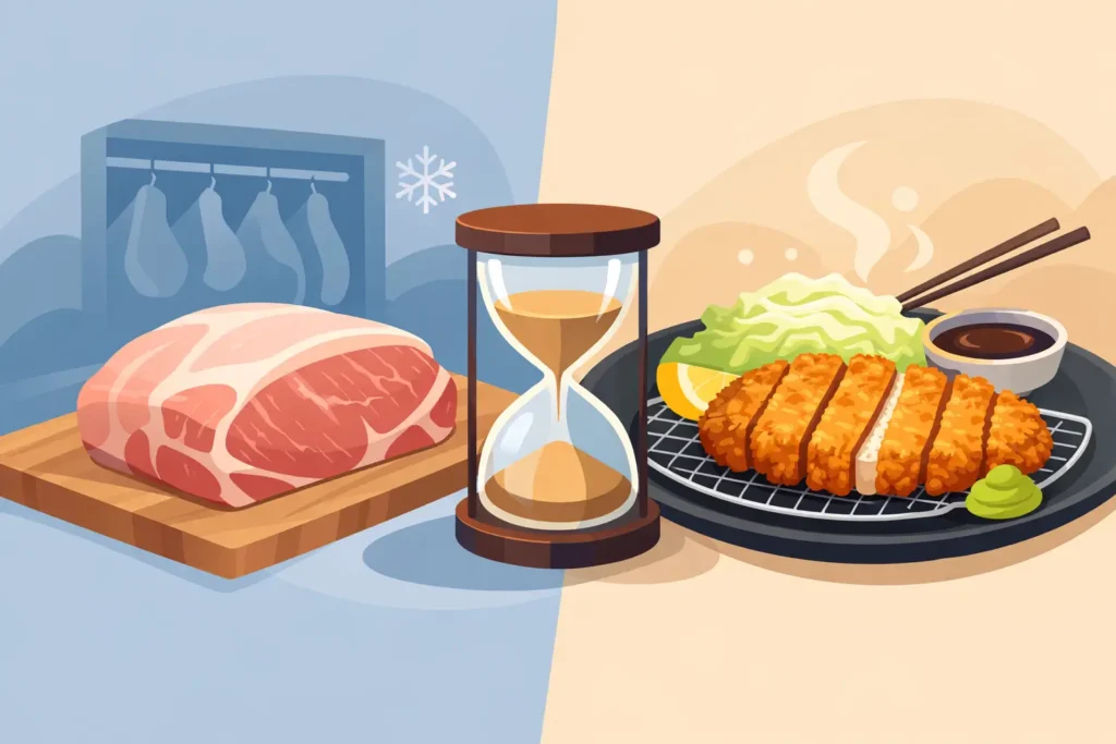 Does Pork Aging Improve Flavor in Tonkatsu?