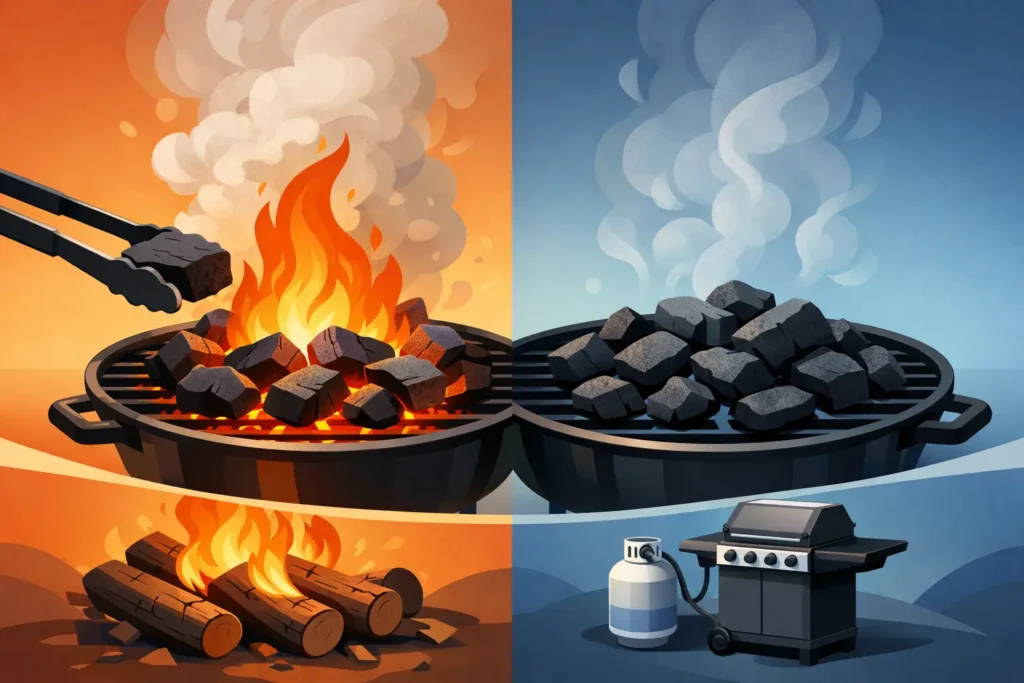 Is Charcoal Smoky? It Depends on the Fire