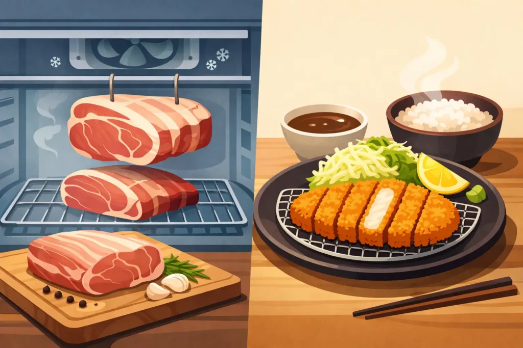 Pork Aging and the Making of Fine Tonkatsu