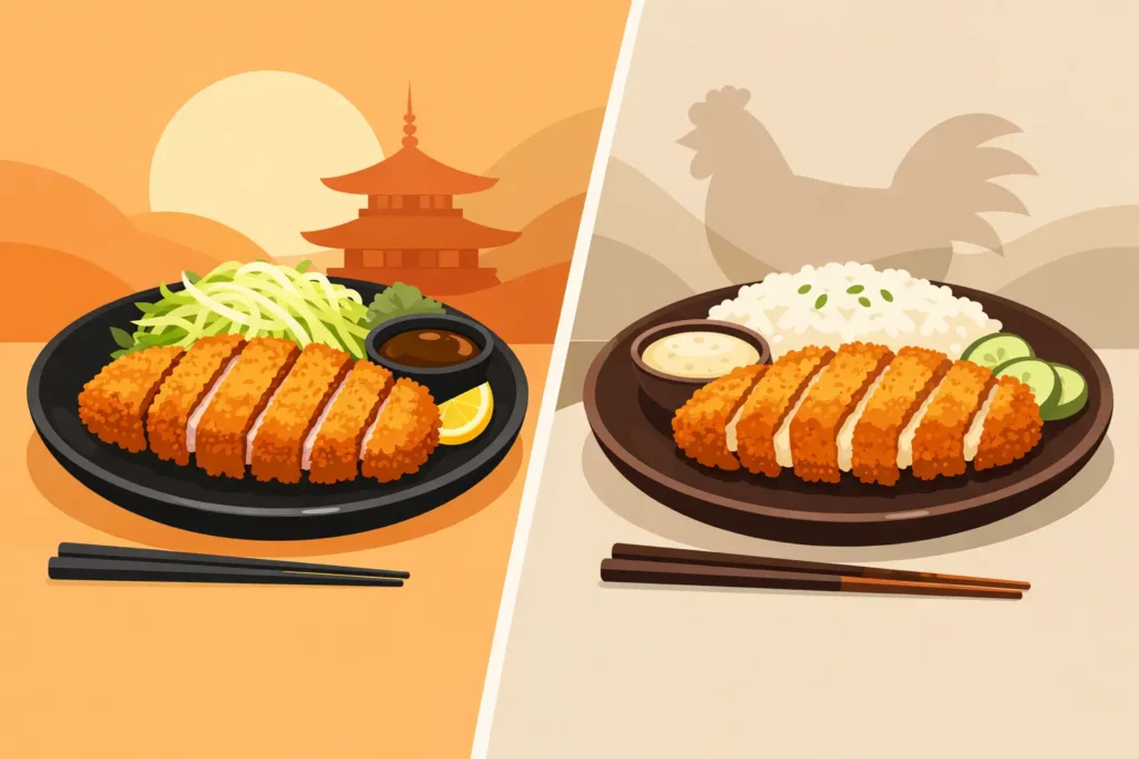 Tonkatsu Versus Chicken Katsu, Compared
